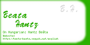 beata hantz business card